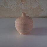 Unglazed ceramic ball vase