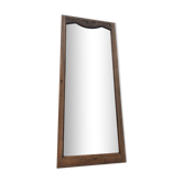 Art deco beveled mirror, old ice cabinet door