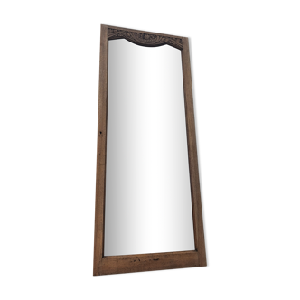 Miroir biseauté art déco, ancienne porte d'armoire à glace