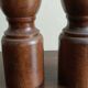 Set pepper and salt shaker in xxl wood