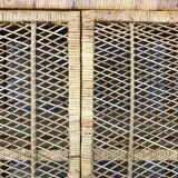 Vintage rattan bookcase