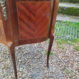 Commode ancienne marqueterie style louis xvi plateau marbre
