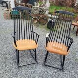 Pair of vintage rocking chairs from the 70s