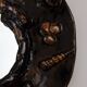 Miroir aux coquillages en grès émaillé