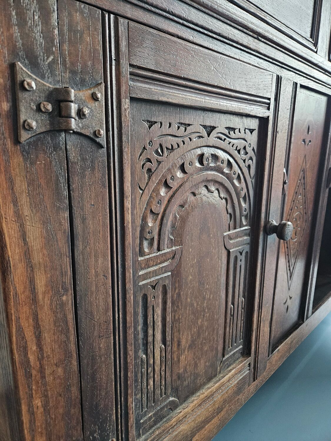 Low carved sideboard