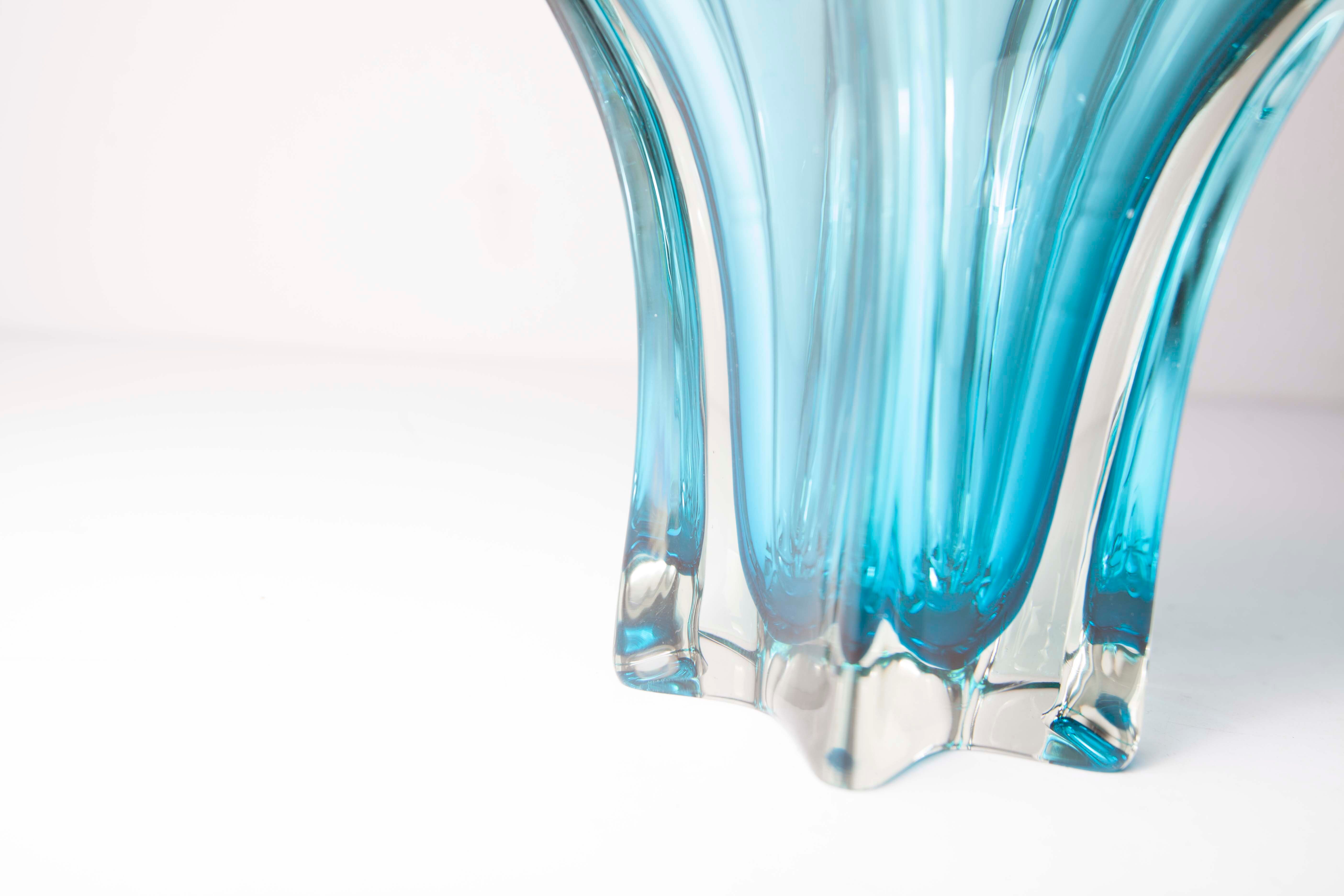 60's blue Murano vase