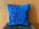 Vintage Turkish Wool Tribal Pillow, 18x18 Hand-Knotted Rug Cushion