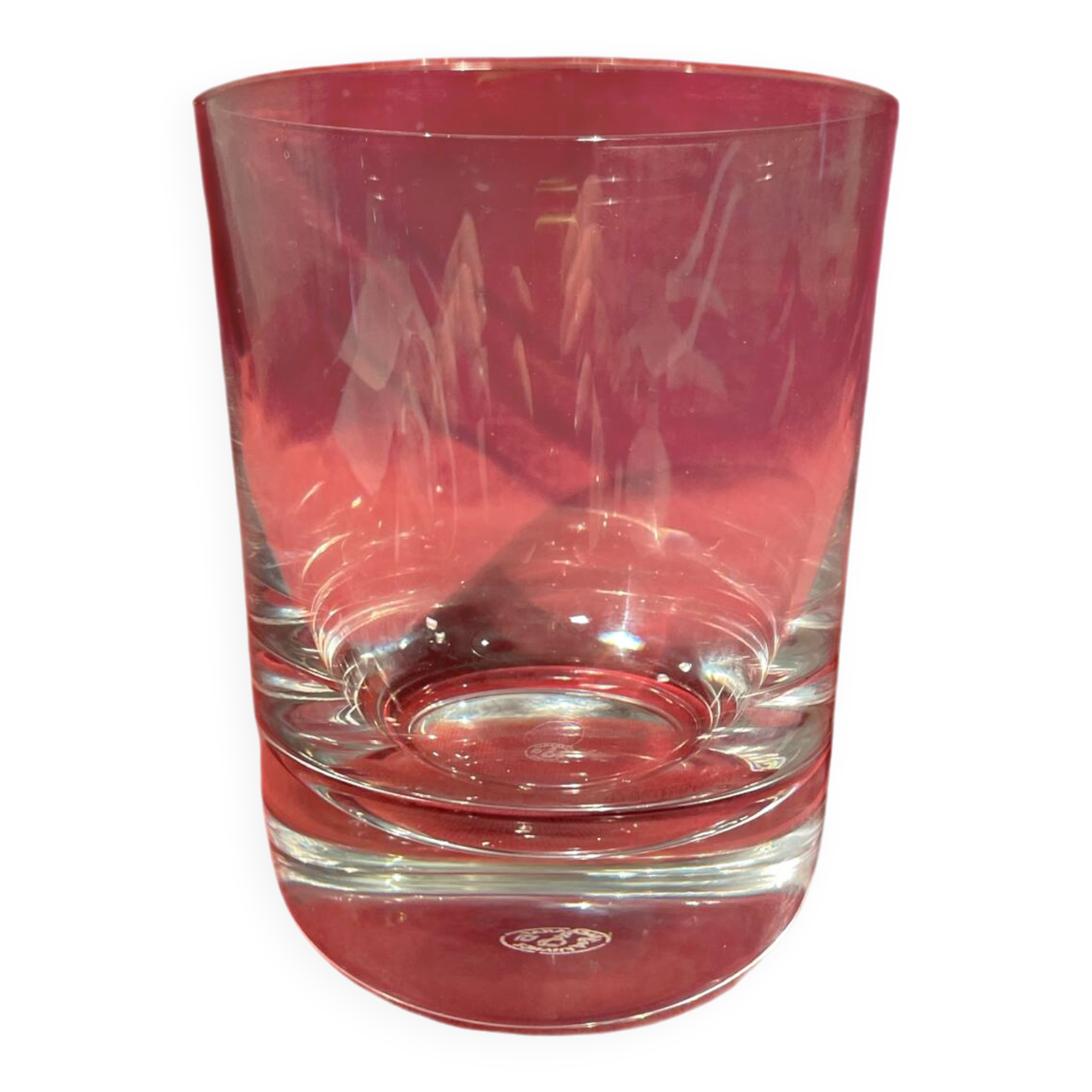 Crystal whisky glass signed Baccarat