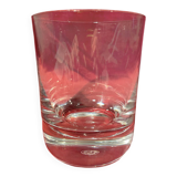 Crystal whisky glass signed Baccarat