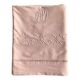Old linen and cotton sheet dyed in baby pink