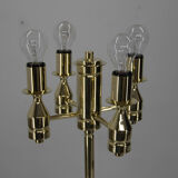 Brass floor lamp, 1970s, restored