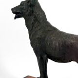 Sculpture representing a German Shepherd, Perrier Challenge Trophy, 1942