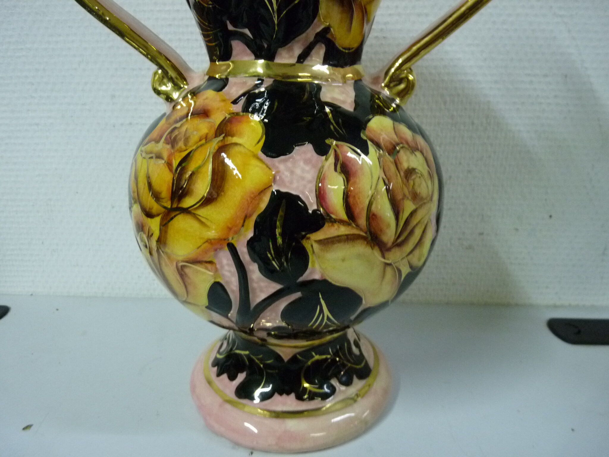 Vase amphora handles Vallauris