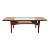 Gplan teak & glass coffee table