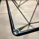 Table basse verre et acier type Alanda 1990