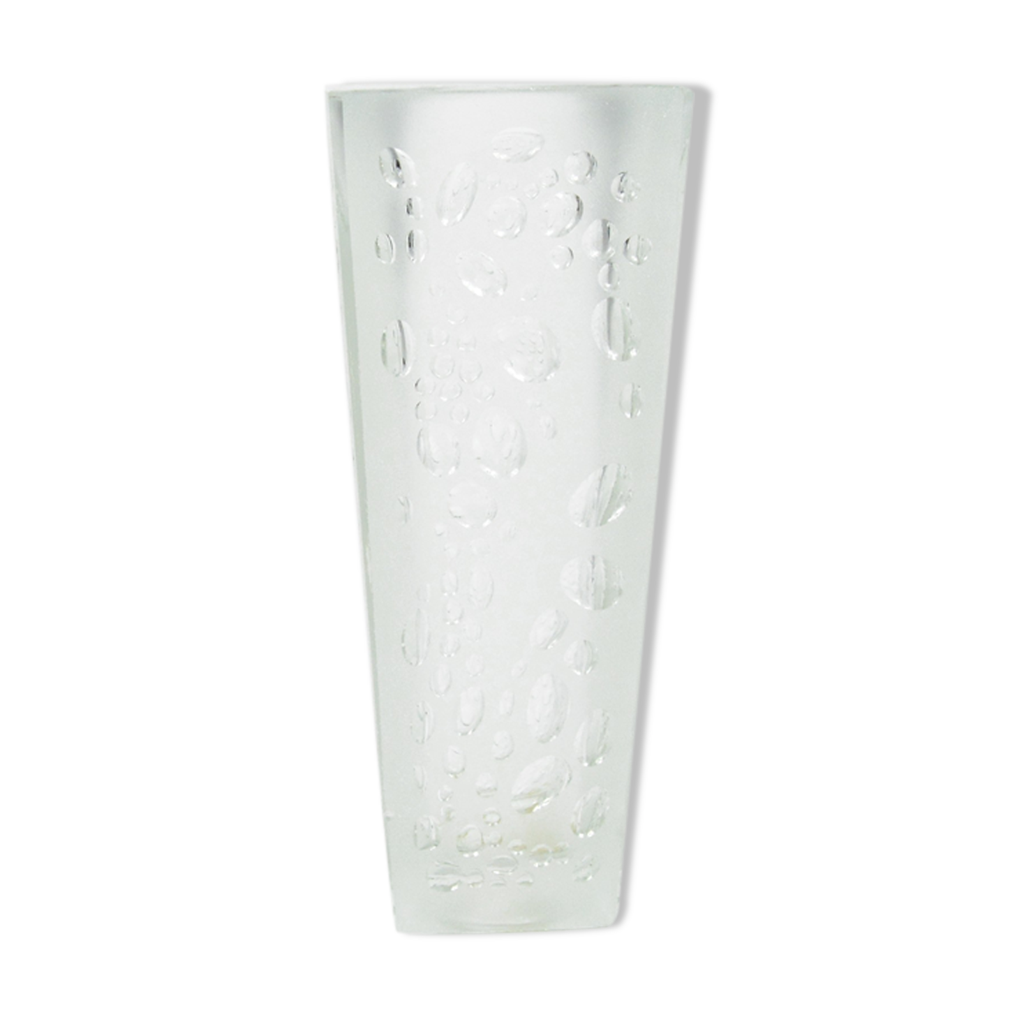 Glass Vase H23-200, HSG Hortensja, Poland, 1970s