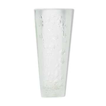 Vase en verre H23-200, HSG Hortensja, Pologne, années 1970