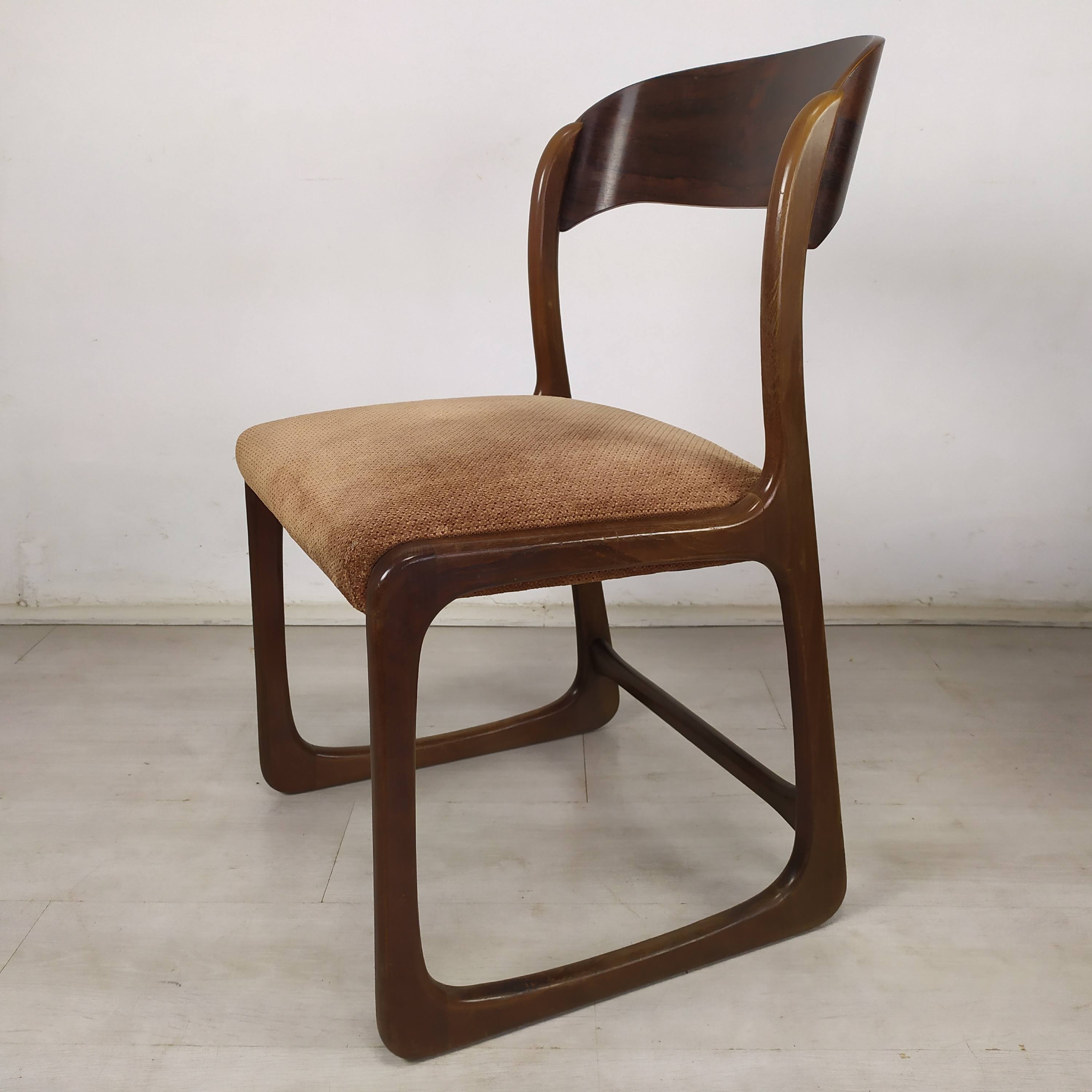 4 baumann sleigh chairs