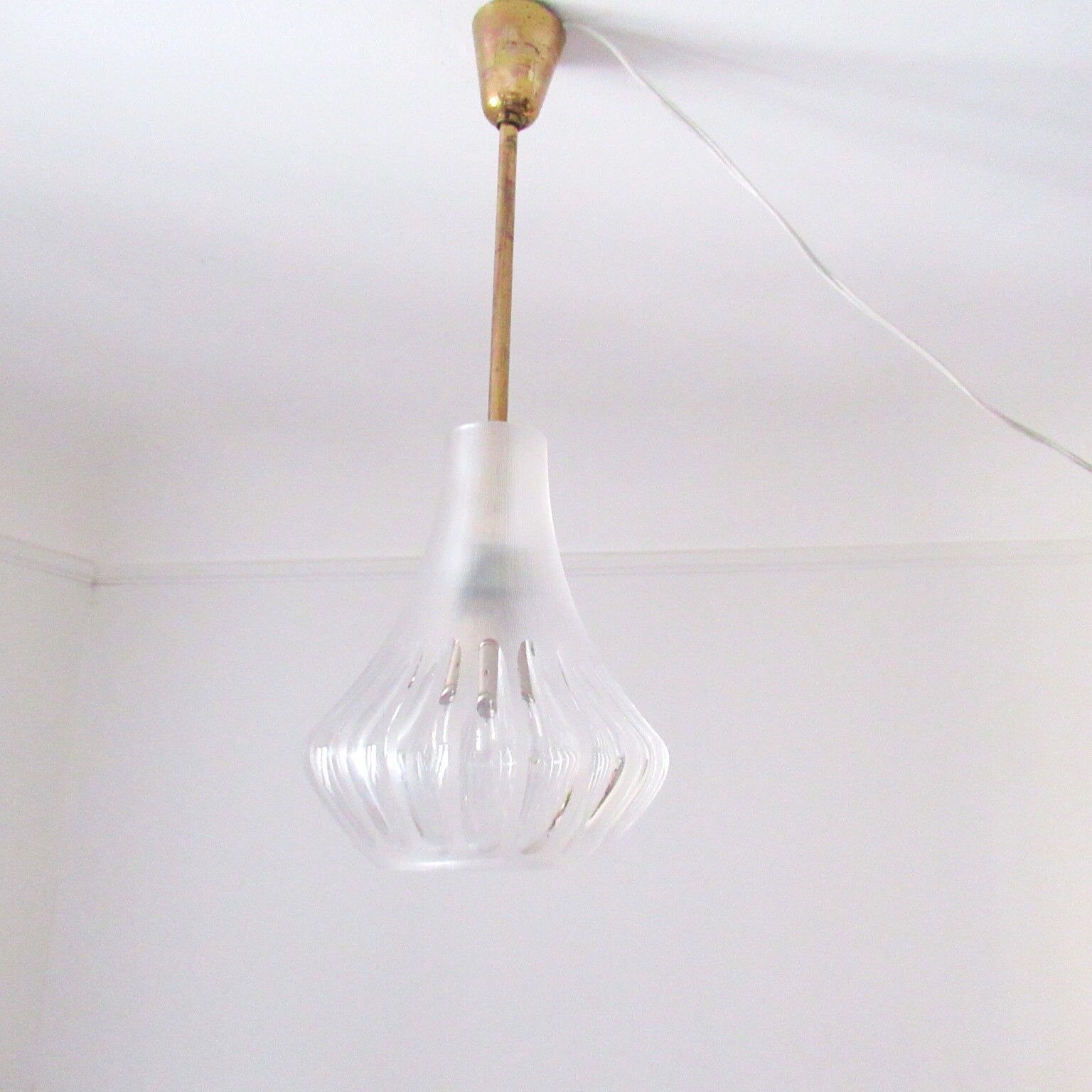 Venetian glass pendant lamp 50s
