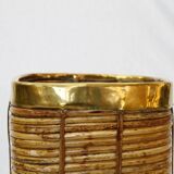 Rattan plant umbrella basket