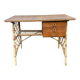 Vintage 1960 rattan desk by Louis Sognot