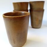 Lot de 6 verres en grès Digoin