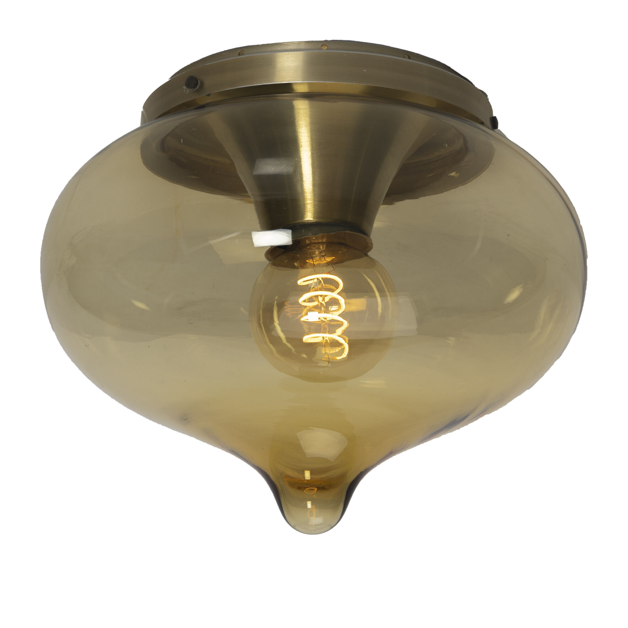 Brown Glass Drop Lamp for Dijkstra Lamps
