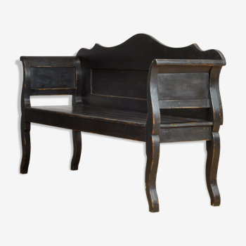 Banc en pin antique, années 1920