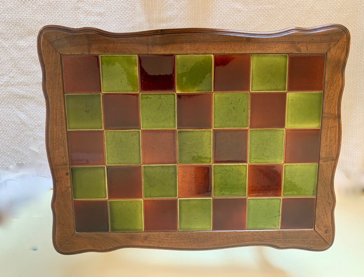 Art Nouveau tiled side table