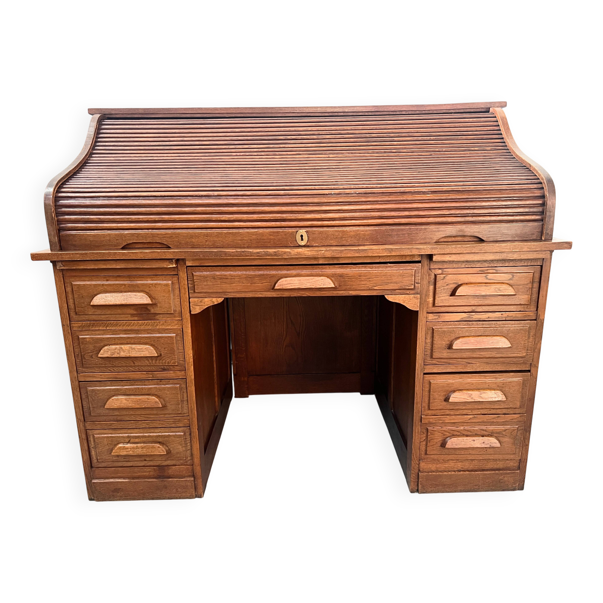 American desk in solid oak, 20th century