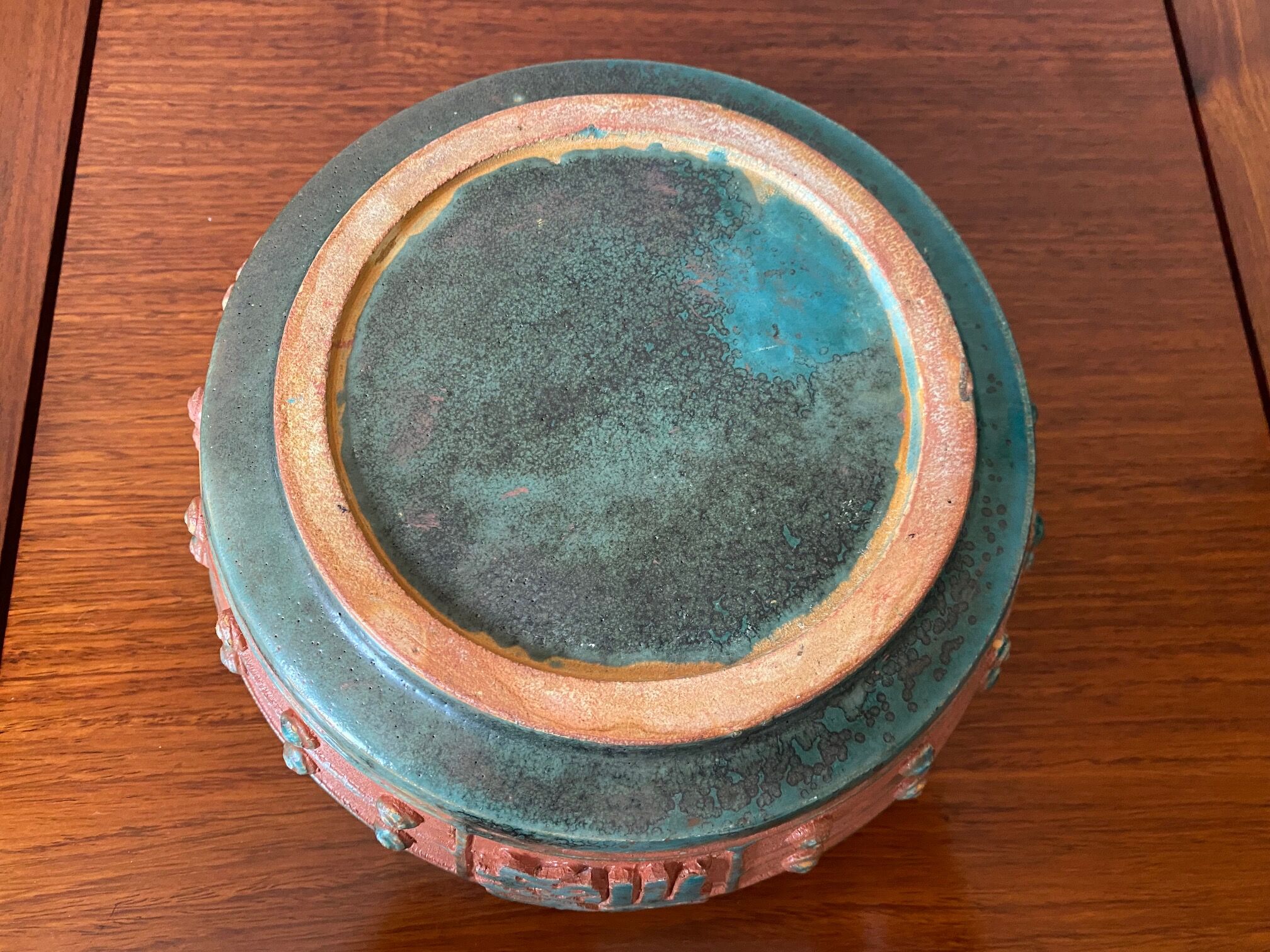 Ethnic ashtray candle holder