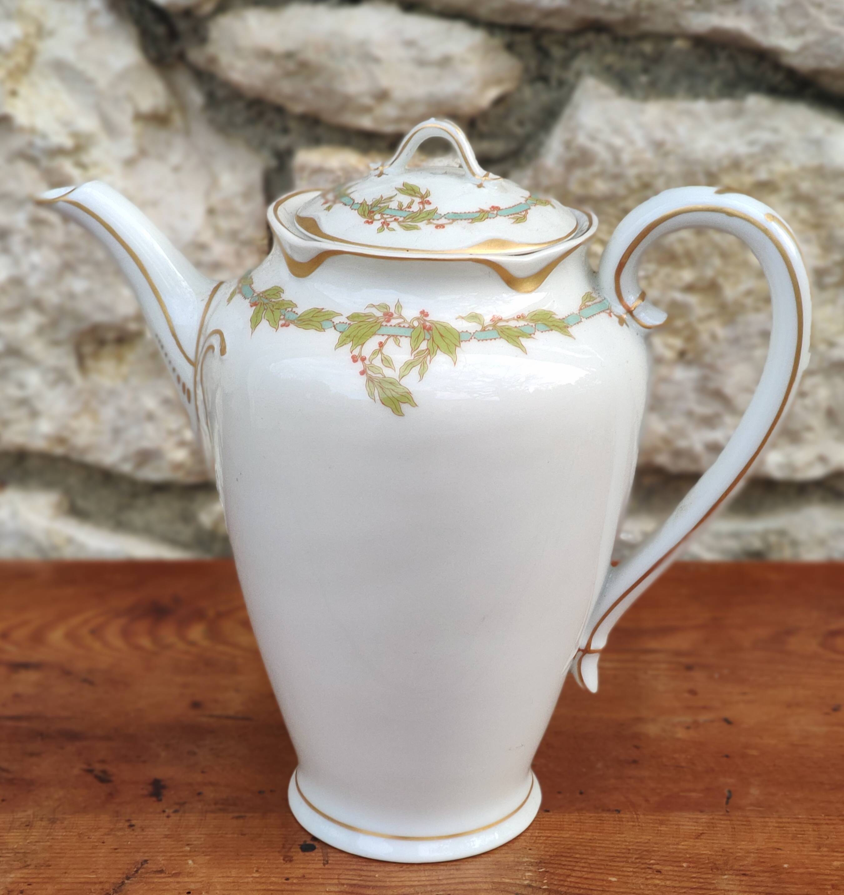 Old Haviland porcelain teapot