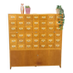 Oude houten ladekast met uitschuifbare planken