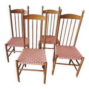 Lot de 4 chaises Roche bobois