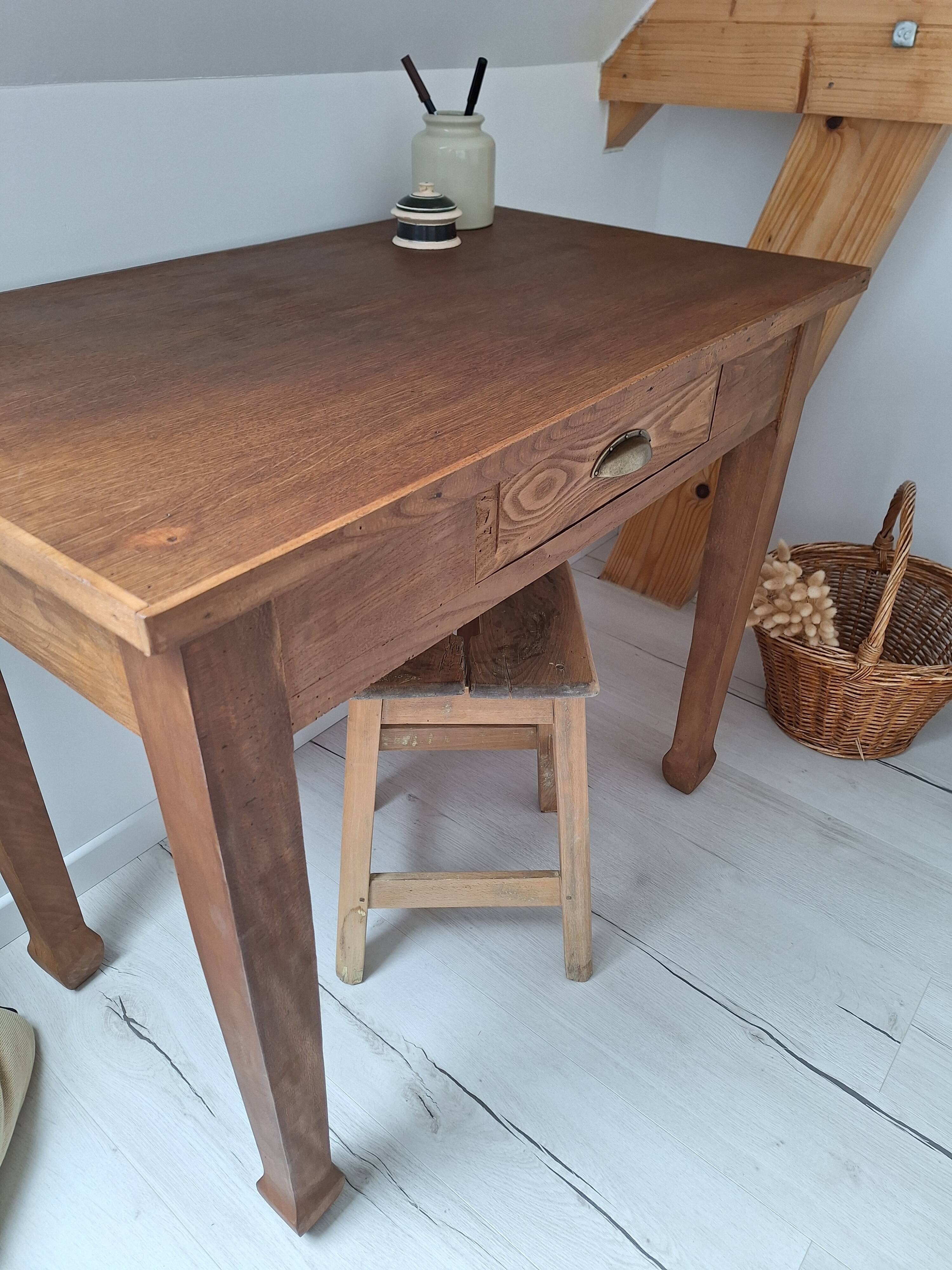 Vintage Country Farmhouse Desk / Console / Side Table
