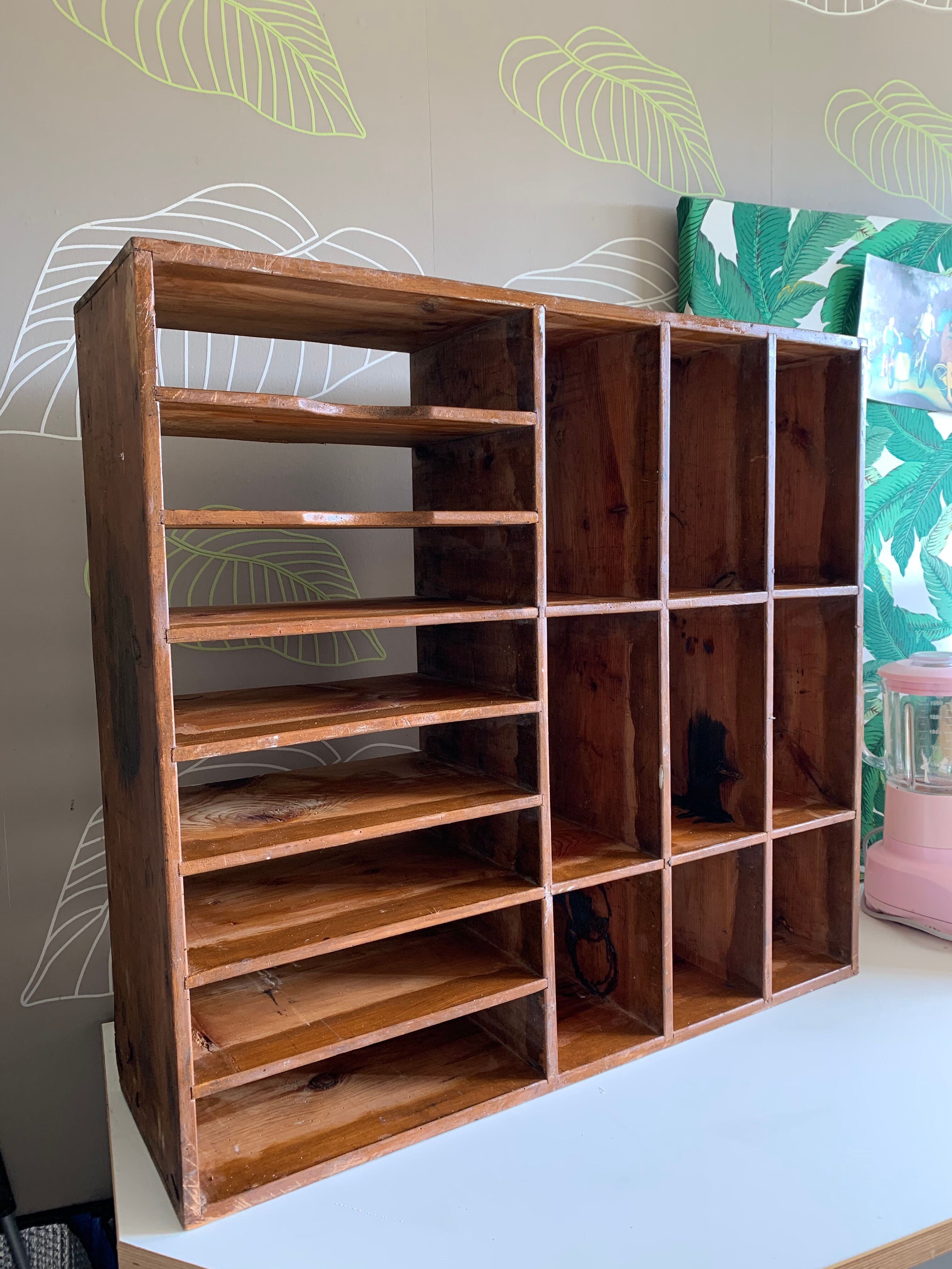 Shelf with workshop lockers