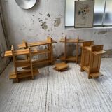 4 solid elm shelves Maison Regain