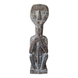 Statue of ancestor known as Guardian of sources in hardwood and pigments - Work from Western Nepal