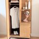 Renovated vintage 1950s oak boarding school wardrobe