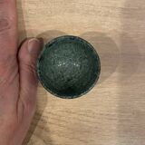 Green marble egg cup