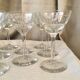 Suite de 10 verres a porto vin cuit ou digestif en verre cisele