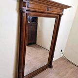 large Renaissance style oak mirror circa 1850