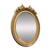Louis XVI style oval mirror 40x54cm