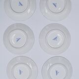 6 cups and under porcelain cup Bernardaud Limoges verdi model