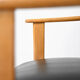 Fauteuil scandinave des années 1960 en cuir noir