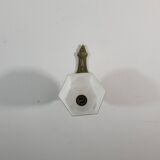 Vintage wall lamp in brass and art deco glass