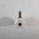 Vintage wall lamp in brass and art deco glass