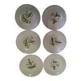 6 Luneville dessert plates