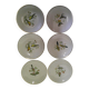 6 Luneville dessert plates