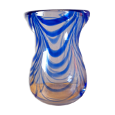 70s crystal vase